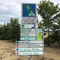 9ème étape  ViaRhona Bourg Saint Andéol-Valence Route Valence-Montélier